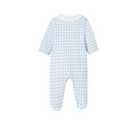 Blue and White Boum Gingham Footie
