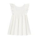 Ivory Petronille Ruffle Sleeve Dress