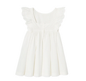 Ivory Petronille Ruffle Sleeve Dress
