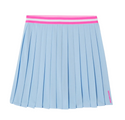 Blue with Pink Trim Nuage Pleated Skirt