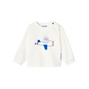 White Baby Fantaise Airplane Crewneck