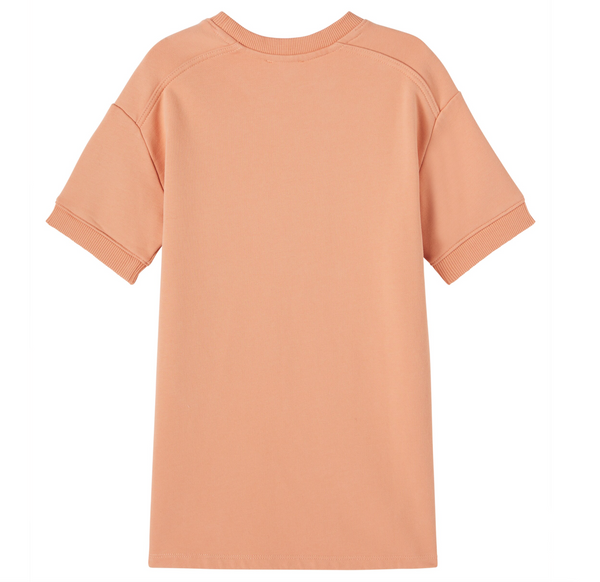 Apricot Logo Short Sleeve Sweatshirt Dress