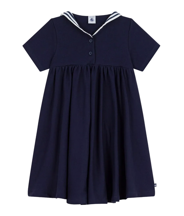 Navy Sailor Collar Dress