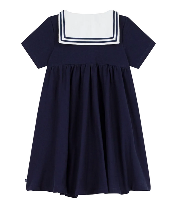 Navy Sailor Collar Dress