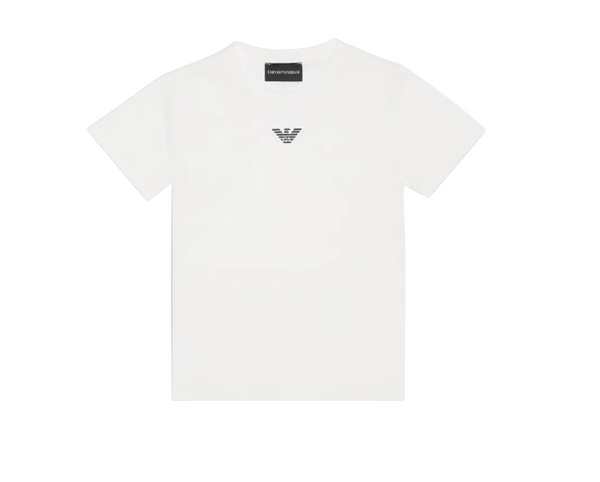 White Mini Logo Classic Tee