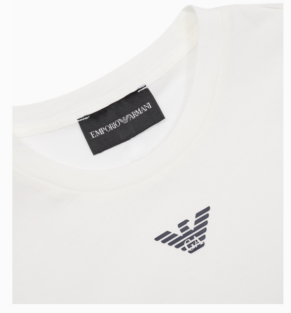 White Mini Logo Classic Tee