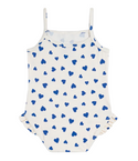 White and Blue Baby Hearts Swimsuit
