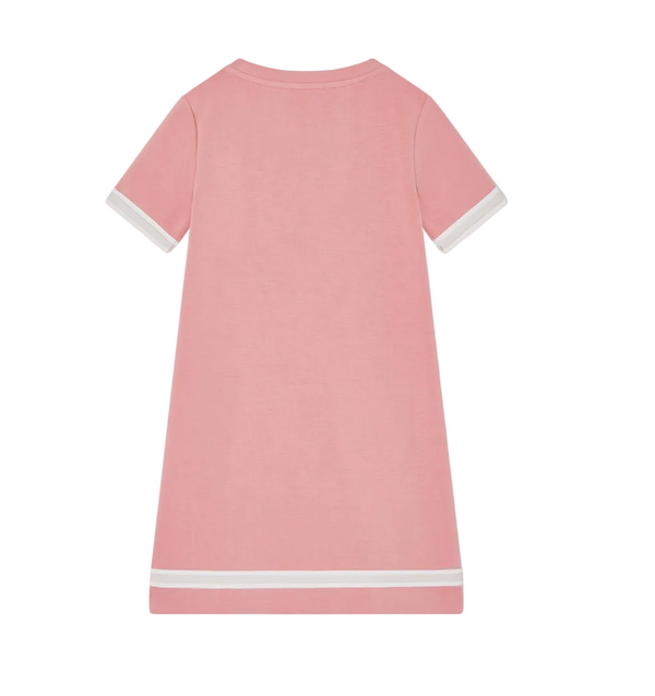 Peach Sporty Trim Dress