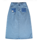 Denim Pocket Maxi Skirt