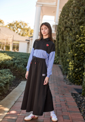 Black Varsity Teen Skirt
