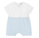 Blue Baby Collar Romper