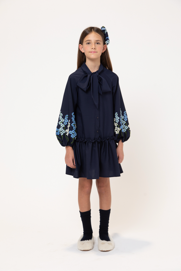 Blue Garden Pandoro Long Length Dress