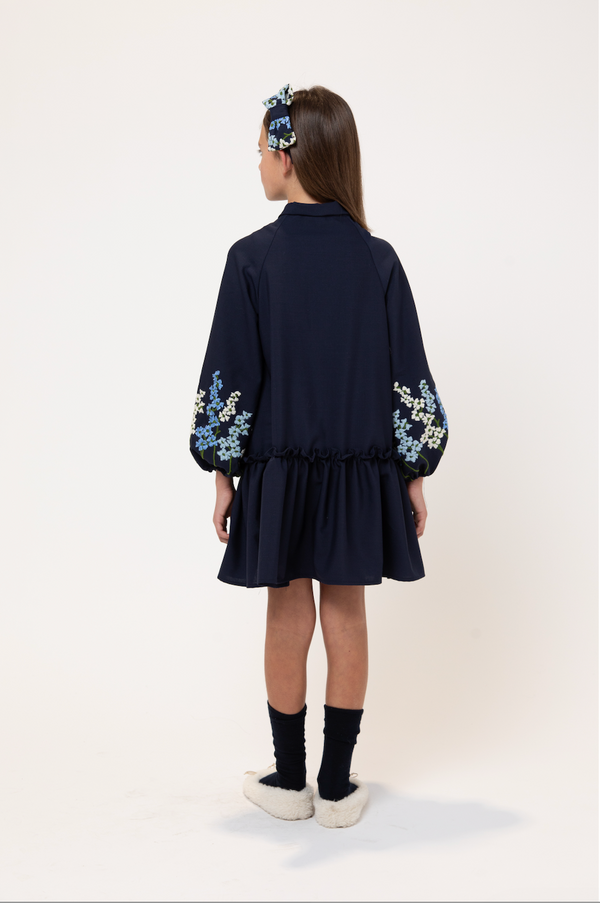 Blue Garden Pandoro Long Length Dress