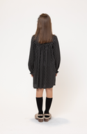 Black and White Polka Dot Girella Long Length Dress