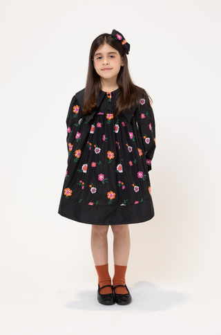 Multicolor Floral Anya Taffeta Dress
