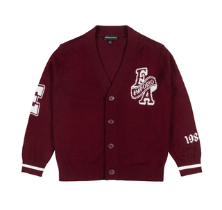 Maroon Varsity Logo Cardigan