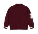 Maroon Varsity Logo Cardigan