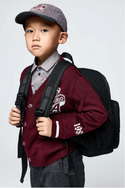 Maroon Varsity Logo Cardigan