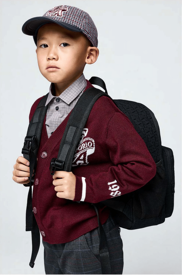 Maroon Varsity Logo Cardigan