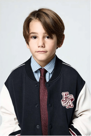 Maroon EA Print Tie
