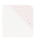 Baby White with Pink Floral Towel