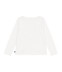 White "En Plein Couer" Hearts Long Sleeve Tee