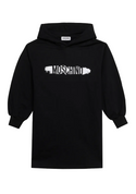 Black Logo Sweatshirt Dress