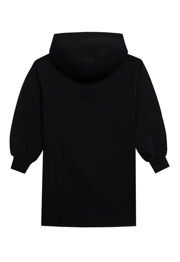 Black Logo Sweatshirt Dress