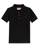 Black Basic Short Sleeve Polo