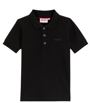 Black Basic Short Sleeve Polo