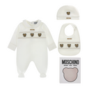 Cream Bear Footie Gift Set