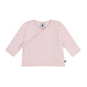 Pink Pointelle Hearts Crossover Cardigan