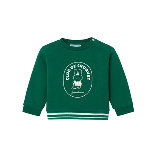 Green Hugo Bunny Crewneck