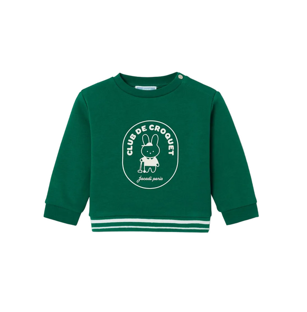 Green Hugo Bunny Crewneck