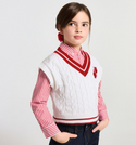 White Vivien Sweater Vest