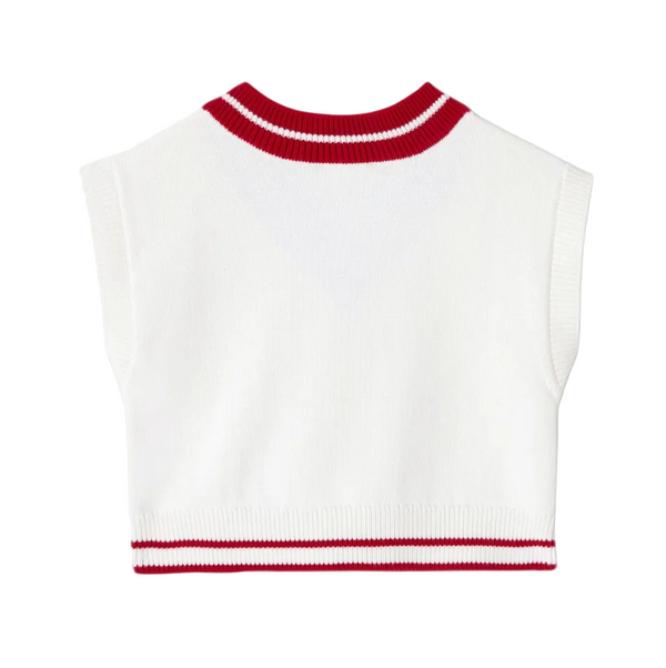 White Vivien Sweater Vest