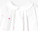 White Fabuleuse Embroidered Detail Blouse