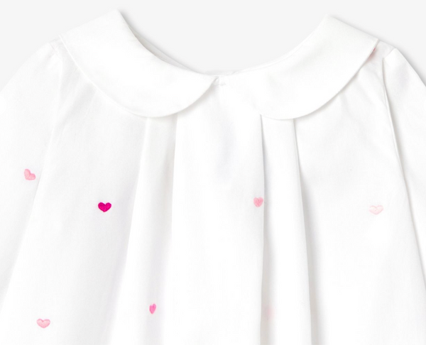 White Fabuleuse Embroidered Detail Blouse