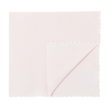 Pink Scalloped Knit Blanket