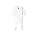 White and Blue Tilleul Footie