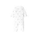White and Blue Tilleul Footie
