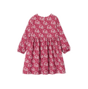 Red and White Violine Floral Dress