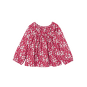 Red Octavia Floral Blouse