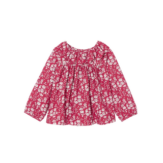 Red Octavia Floral Blouse