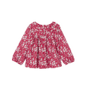 Red Octavia Floral Blouse