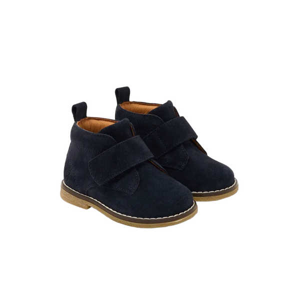 Navy Copain Suede Ankle Boot