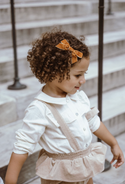 Cream Ruffle Blouse