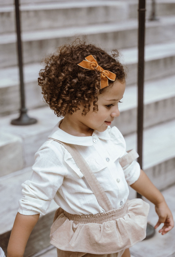 Cream Ruffle Blouse