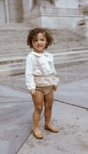 Cream Ruffle Blouse