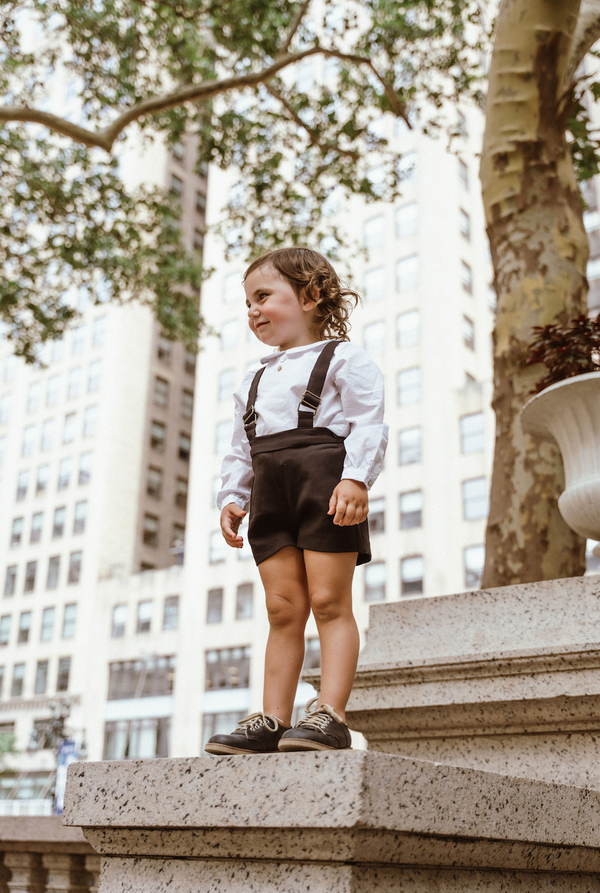 Black Suspender Overalls